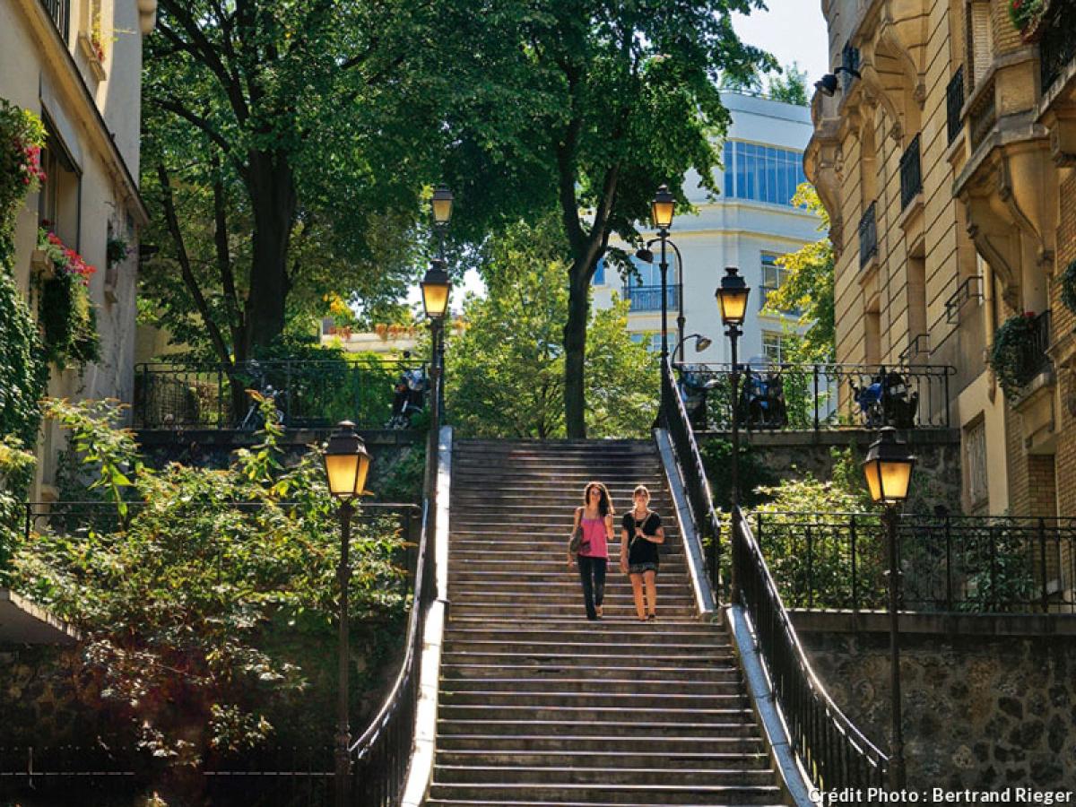 Escalier exterieur à Montmartre
