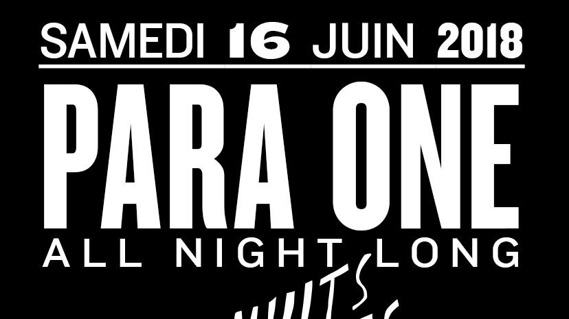 Affiche pour le live de Para One aux Nuits Fauves
