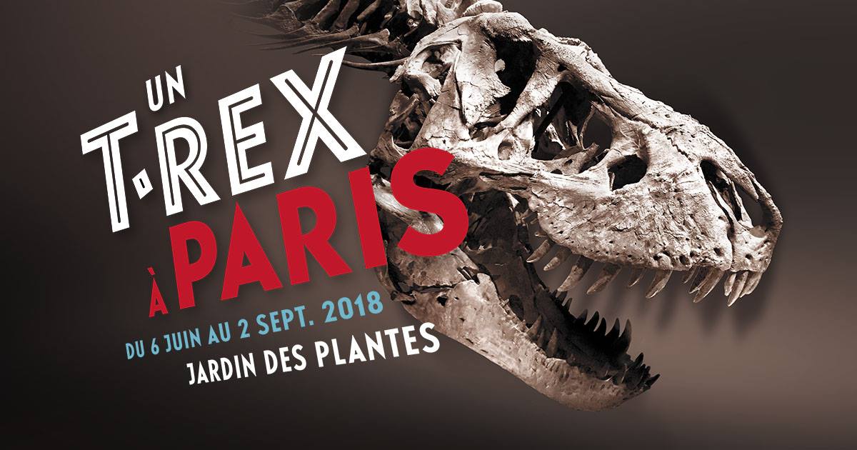 un T-rex à Paris - affiche